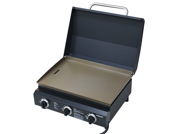 RM023BA12 22-inch 3-Burner Portable Propane Griddle with Lid